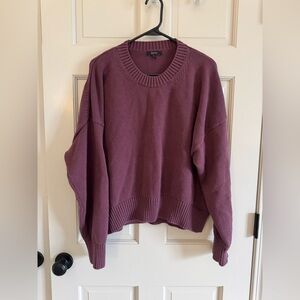 Quince Plum Crewneck Sweater